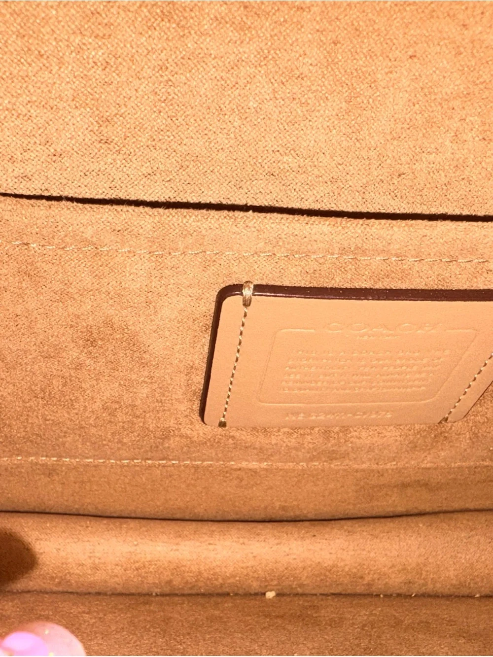 Coach Beige and Tan Chain Shoulder Bag